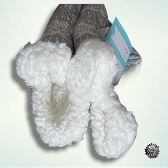 Muk LUKS Lined Slipper Socks Size Small - Picture 5 of 8